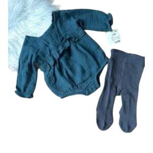 Grayson Mini Baby Girl Long sleeve set size 6/9M  NWT